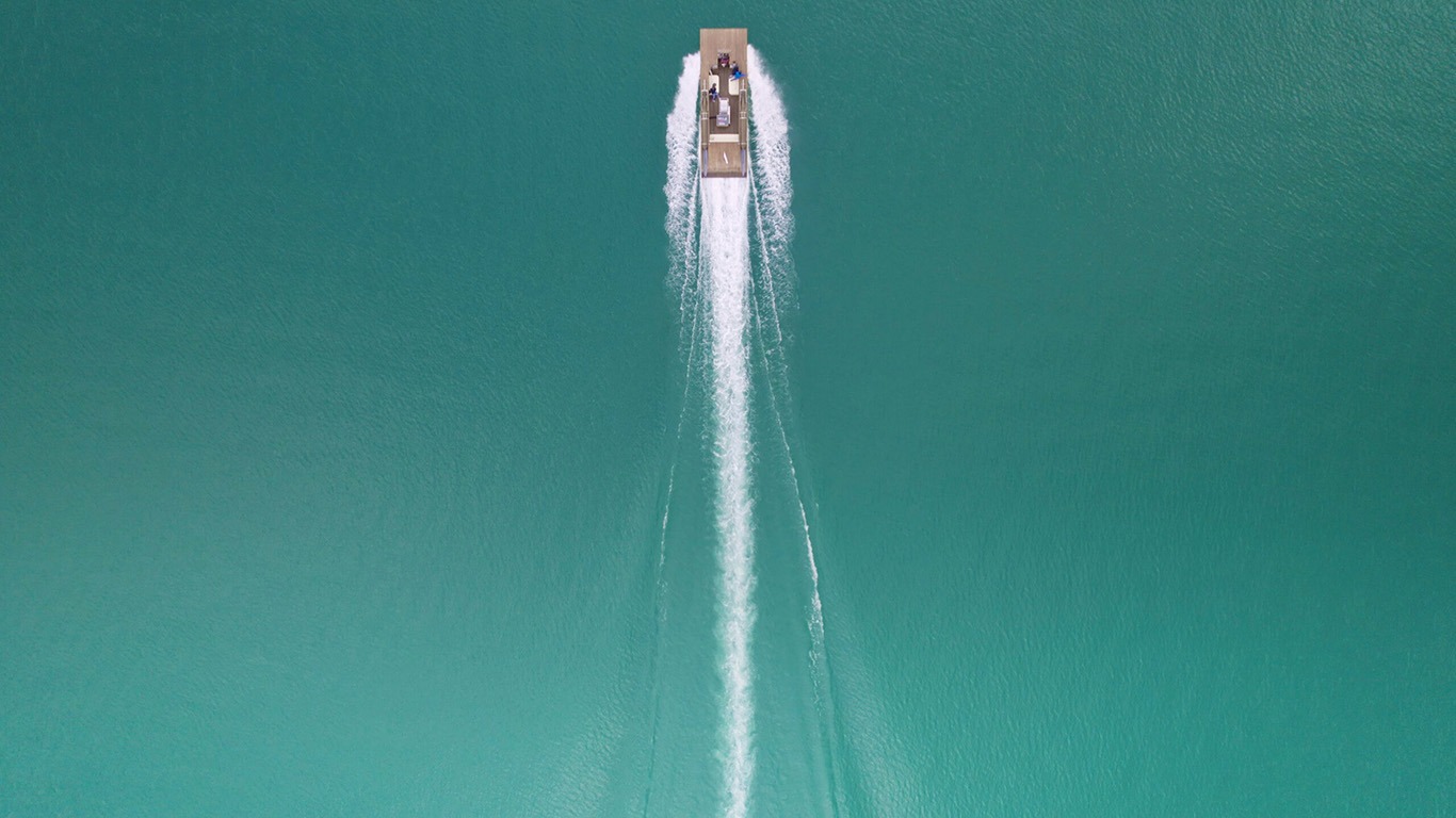Luftkissenboot Wörthersee von oben